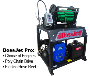 BossJet Pro Skid Mounted Sewer Jetter