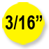 three sixteenth inch