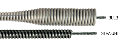 3-8 Drain Cables, Bulb End, No Core